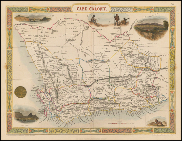 47-South Africa Map By John Tallis