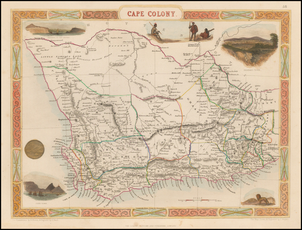 5-South Africa Map By John Tallis