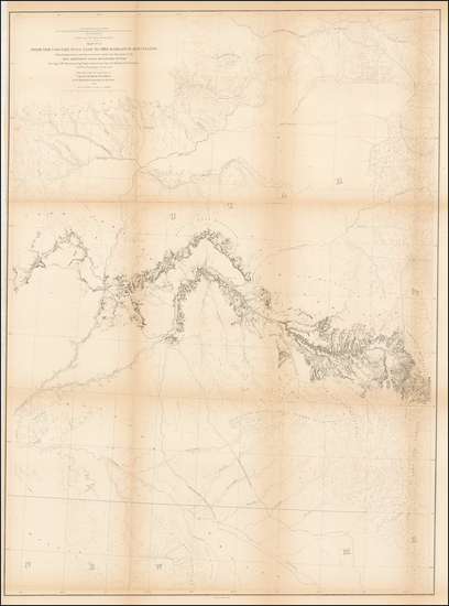 95-New Mexico, Rocky Mountains and Utah Map By U.S. Pacific RR Survey