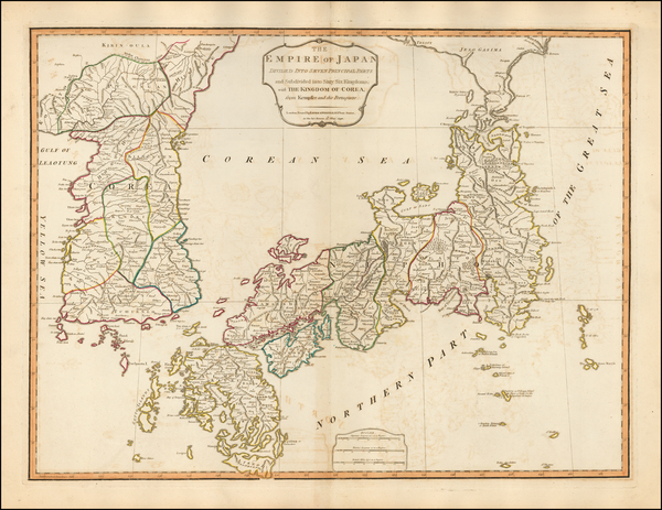 71-Japan and Korea Map By Laurie & Whittle