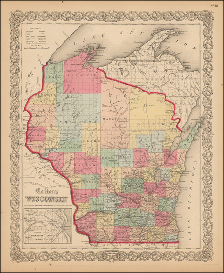 77-Midwest and Wisconsin Map By Colton