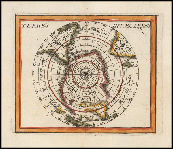 28-Polar Maps and Australia Map By Pierre Du Val