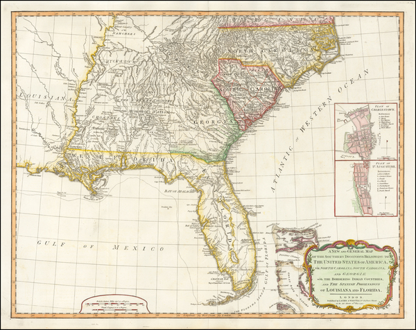 92-Florida, South and Southeast Map By Richard Holmes Laurie  &  James Whittle