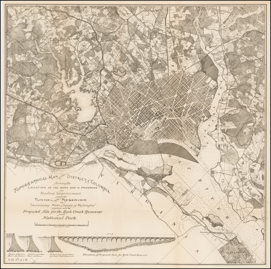 93-Mid-Atlantic, Washington, D.C. and Southeast Map By District of Columbia Board of Commissioners