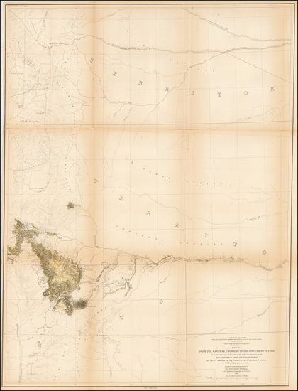 71-Southwest, New Mexico and Rocky Mountains Map By U.S. Pacific RR Survey