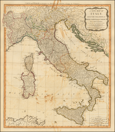 13-Italy and Balearic Islands Map By Laurie & Whittle