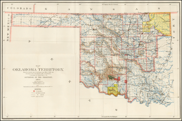 26-Plains Map By U.S. General Land Office