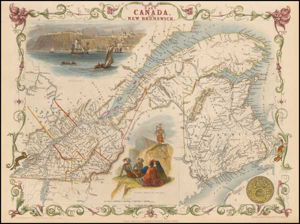 77-Canada Map By John Tallis