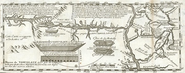 82-Midwest and Plains Map By Baron de Lahontan