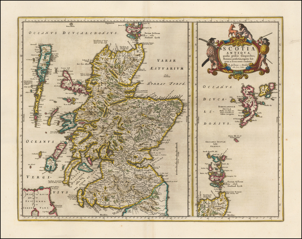 79-Scotland Map By Johannes Blaeu