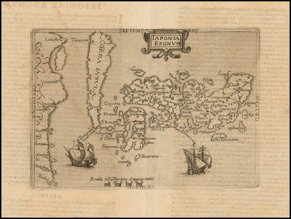 16-Japan and Korea Map By Johannes Matalius Metellus