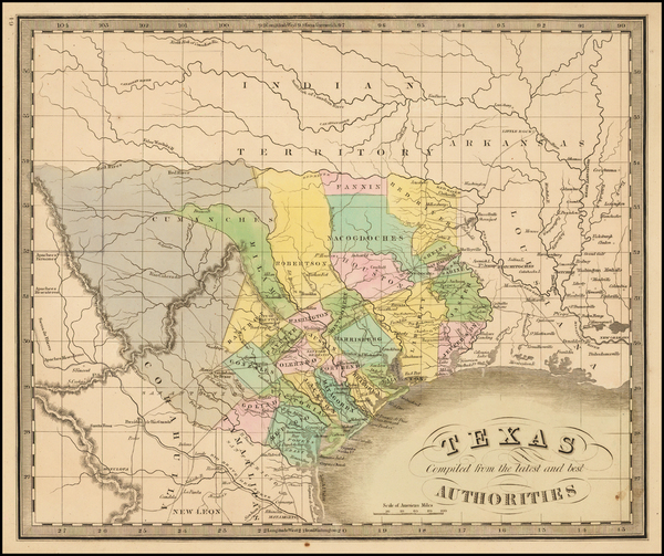 77-Texas Map By Jeremiah Greenleaf