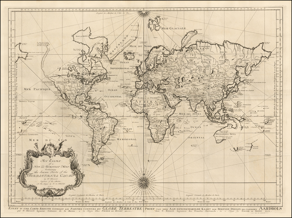 20-World, Australia and New Zealand Map By Pieter De Hondt