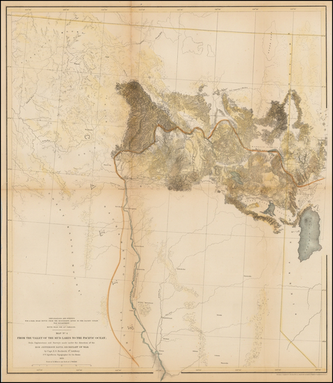 87-California Map By U.S. Pacific RR Surveys