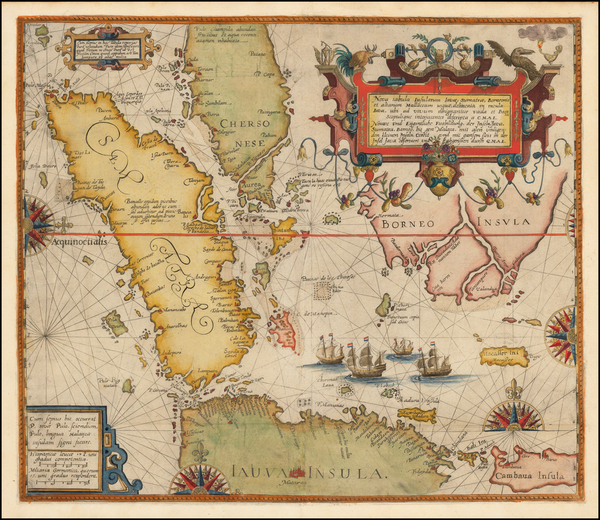 27-Southeast Asia and Other Islands Map By Theodor De Bry