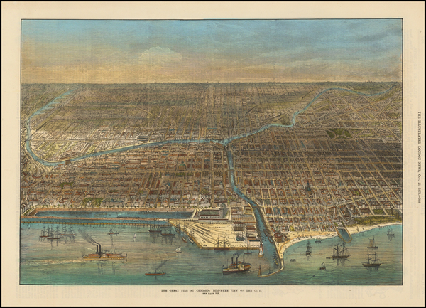 22-Midwest Map By Illustrated London News