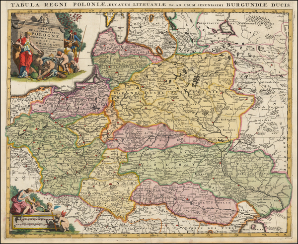 18-Poland, Russia and Baltic Countries Map By Alexis-Hubert Jaillot