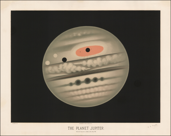 59-Celestial Maps Map By Etienne Leopold Trouvelot