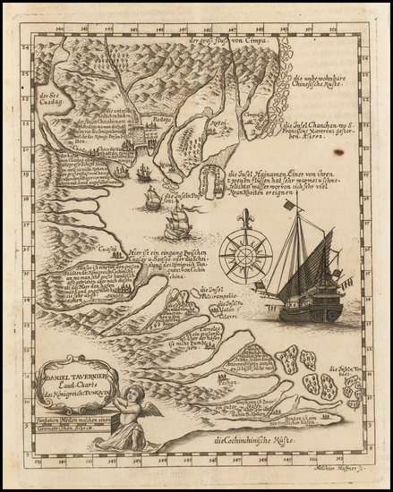 76-Thailand, Cambodia, Vietnam Map By Daniel Tavernier