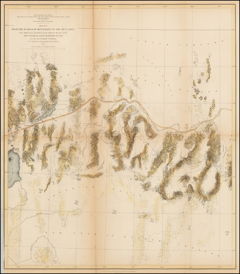 83-Southwest, Nevada and Rocky Mountains Map By U.S. Pacific RR Surveys