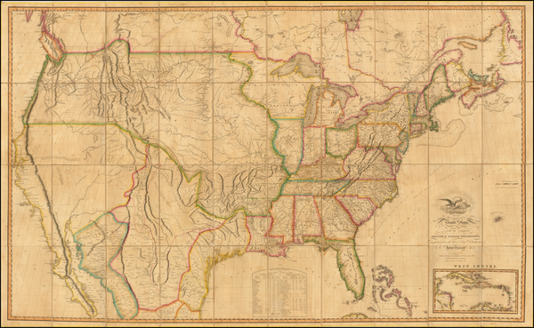 35-United States Map By John Melish