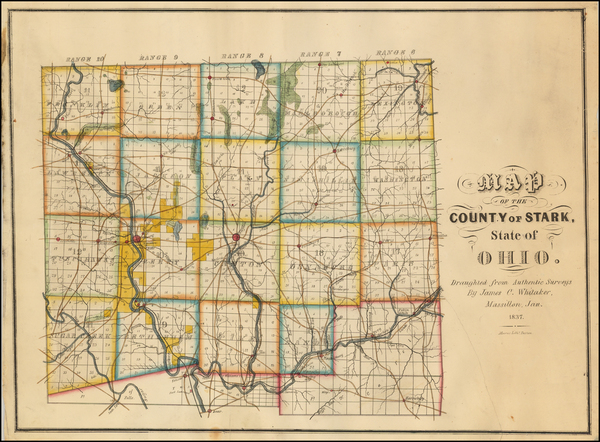 0-Ohio Map By James C. Whitaker