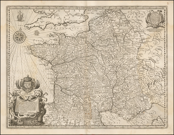 66-France Map By Melchior Tavernier