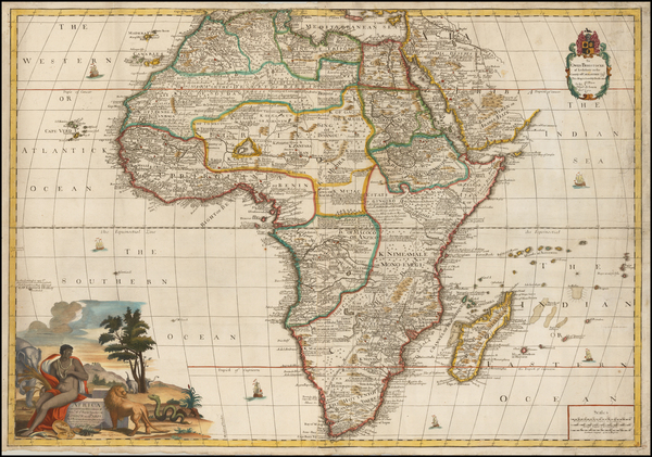 63-Africa and Africa Map By John Senex / Charles Price