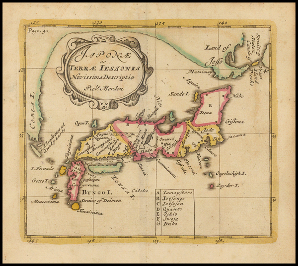 58-Japan and Korea Map By Robert Morden