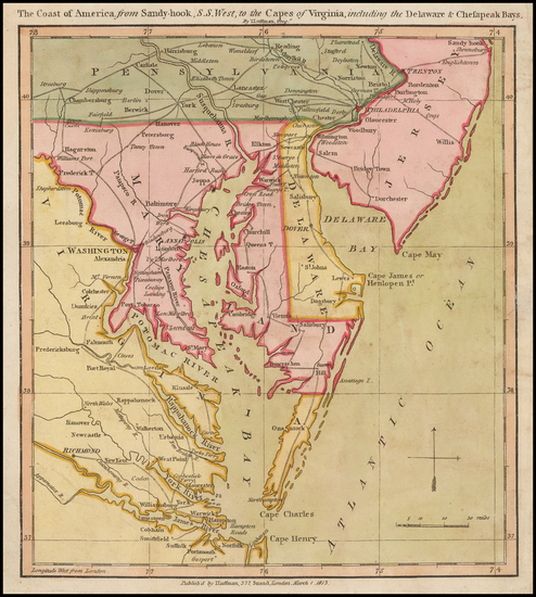 11-Mid-Atlantic, Maryland, Southeast and Virginia Map By John Luffman