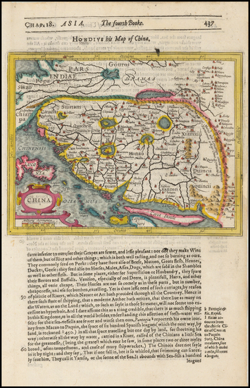 84-China, Japan and Korea Map By Jodocus Hondius / Samuel Purchas