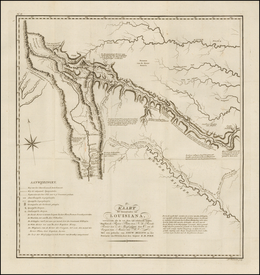 47-Texas, Plains, Southwest and Rocky Mountains Map By Zebulon Montgomery Pike