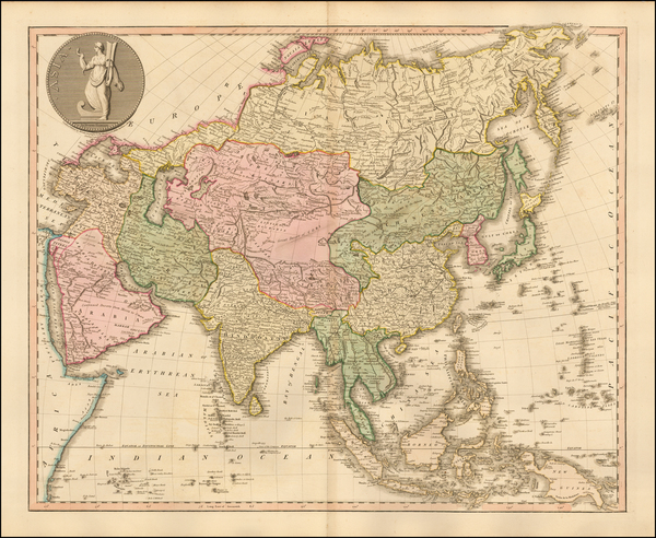 17-Asia and Asia Map By William Faden