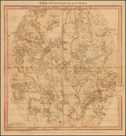 42-Celestial Maps Map By Elijah J. Burritt