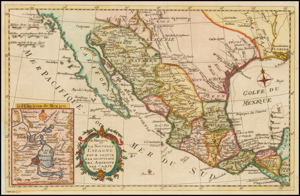 69-Texas, Southwest, Mexico and Baja California Map By Campe