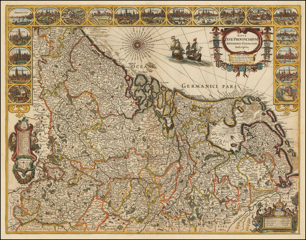 7-Netherlands Map By Frederick De Wit