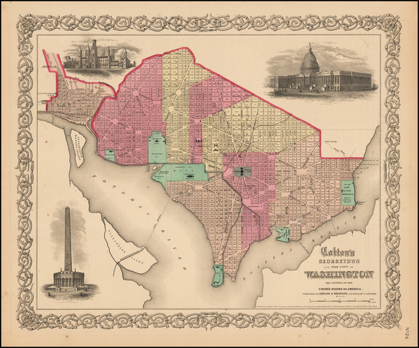 31-Washington, D.C. Map By G.W.  & C.B. Colton