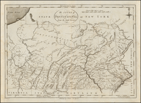 82-Mid-Atlantic and Pennsylvania Map By John Reid