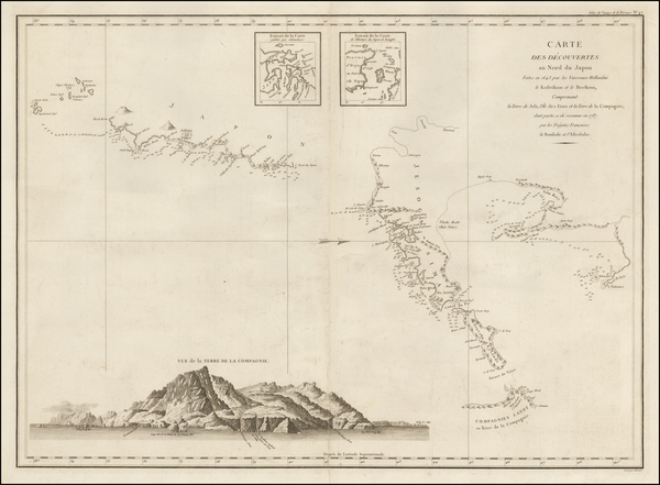 28-Japan Map By Jean Francois Galaup de La Perouse