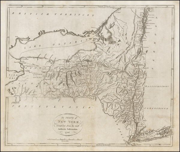 82-New York State Map By John Reid