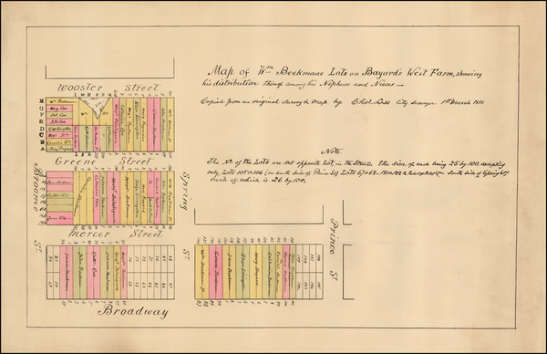 27-New York City Map By Richard D. Cooke