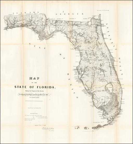 5-Florida Map By U.S. General Land Office