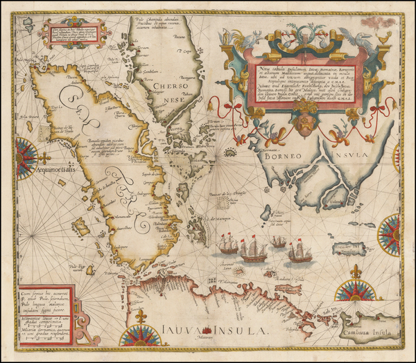 10-Southeast Asia and Other Islands Map By Theodor De Bry