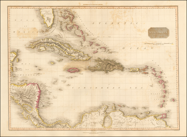 27-Florida, Caribbean and Central America Map By John Pinkerton