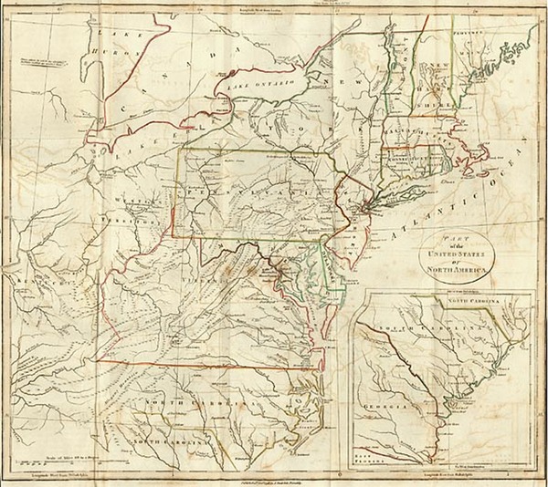 52-United States, Mid-Atlantic, Southeast and Midwest Map By John Stockdale