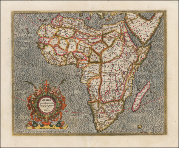 24-Africa and Africa Map By Gerard Mercator