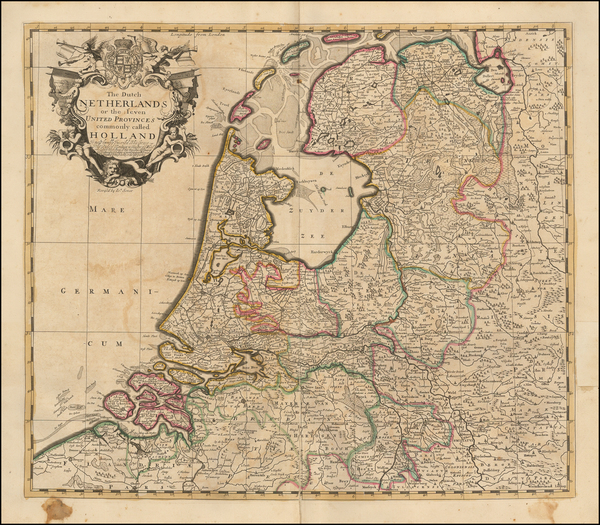 76-Netherlands Map By John Senex