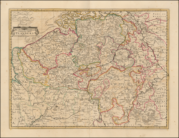 83-Netherlands and Luxembourg Map By John Senex