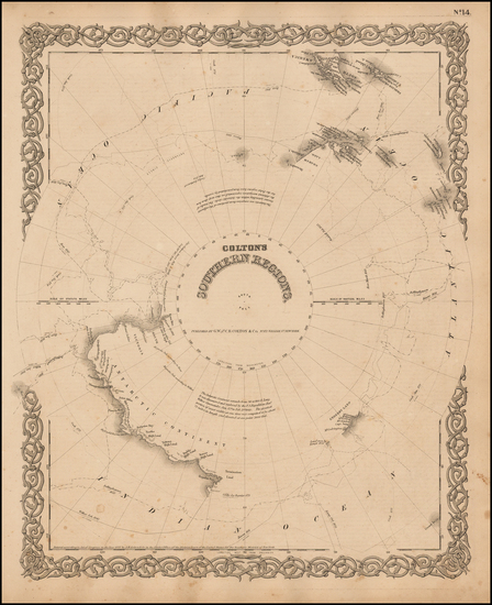 14-Polar Maps Map By G.W.  & C.B. Colton