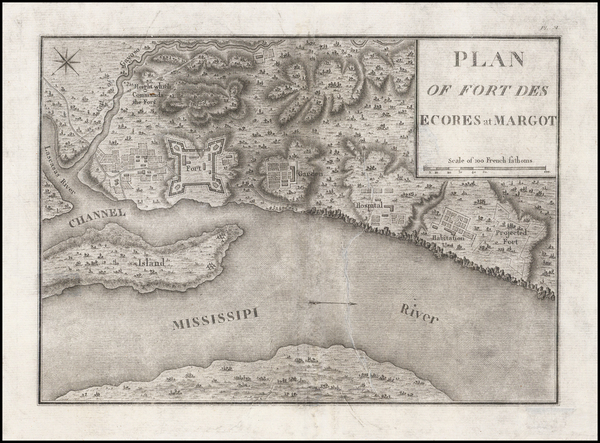 83-South and Midwest Map By Georges Henri Victor Collot